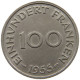 SAARLAND 100 FRANKEN 1955  #a089 0569 - 100 Franken