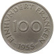 SAARLAND 100 FRANKEN 1955  #a015 0691 - 100 Franken