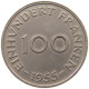 SAARLAND 100 FRANKEN 1955  #c016 0059 - 100 Franchi