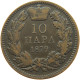 SERBIA 10 PARA 1879 Milan Obrenovic IV. (1868-1882) #t017 0129 - Serbia