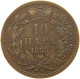 SERBIA 10 PARA 1868 Milan Obrenovich III. 10 PARA 1868 MEDAL ROTATION #t149 0035 - Servië