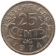 SEYCHELLES 25 CENTS 1974 Elizabeth II. (1952-2022) #s028 0201 - Seychellen