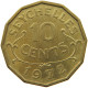 SEYCHELLES 10 CENTS 1972  #s060 0573 - Seychellen