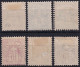 MiNr. 82 - 87 / Zumst. 80-85 - Schweiz 1906, Aug. Freimarken: Kreuz über Wertschild - Ungebraucht/*/MH - Ongebruikt
