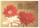 March 8th, Gerberas 1988 Unused Vintage Postcard. Publisher Soviet Estonian Communist Party Publishing House, Tallinn - Estonie