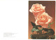 Happy Birthday! Roses 1988 Unused Vintage Postcard. Publ: Soviet Estonian Communist Party Publishing House Tallinn - Estonie