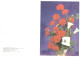 Happy Birthday! Carnations 1984/1989 Unused Two Vintage Postcards. Publ: Soviet Estonian Communist Party, Tallinn - Estonie