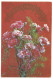 Happy Birthday! Carnations 1984/1989 Unused Two Vintage Postcards. Publ: Soviet Estonian Communist Party, Tallinn - Estonie