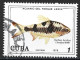 Cuba 1978. Scott #2192 (U) Fish, Barbus Arulios - Usados