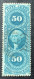 US Revenue Stamps Sc.R60c VF With RARE “FIREMAN’S INS.CO 1870” Handstamp 1862-71 50c ORIGINAL PROCESS (pompier Feuerwehr - Revenues