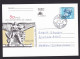 Portugal: Stationery Illustrated Postcard, 1992, Airport, Aviation History, Transport (traces Of Use) - Covers & Documents