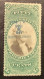 US Revenue Stamps Proprietary Sc.RB8b RARE 1871-74 50c On Green Paper Used By Handstamp  (USA Fiscal - Fiscali