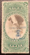 US Revenue Stamps Proprietary Sc.RB8b RARE 1871-74 50c On Green Paper Used By Handstamp  (USA Fiscal - Fiscali