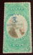 Delcampe - US Revenue Stamps Proprietary Sc.RB8b RARE 1871-74 50c On Green Paper Used By Handstamp  (USA Fiscal - Fiscaux