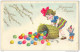 4cp-839: Fantasiekaart: N°851: X KRUISHOUTEL 29.12.55 ZIJN EIERMARKT SON MARCHE AUX OEUFS - 1951-1975 Heraldieke Leeuw