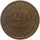 ST. THOMAS AND PRINCE 20 CENTAVOS 1962  #s052 0121 - Sao Tome Et Principe