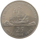 ST. HELENA 25 PENCE 1973 Elizabeth II. (1952-2022) #sm05 0399 - Saint Helena Island