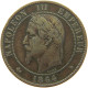 FRANCE 10 CENTIMES 1864 BB Napoleon III. (1852-1870) #c046 0053 - 10 Centimes