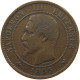 FRANCE 10 CENTIMES 1855 W Napoleon III. (1852-1870) #s075 0643 - 10 Centimes