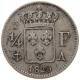 FRANCE 1/4 FRANC 1829 A Charles X. (1824-1830) #t078 0373 - 1/4 Francs