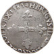 FRANCE 1/4 ECU 1585 RENNES Henri III. (1574-1589) #t133 0011 - 1574-1589 Enrique III