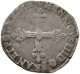 FRANCE 1/4 ECU 1583 F Henri III. (1574-1589) #t058 0295 - 1574-1589 Enrico III