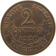 FRANCE 2 CENTIMES 1920  #c022 0503 - 2 Centimes