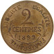 FRANCE 2 CENTIMES 1899  #t085 0027 - 2 Centimes