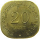 FRANCE 20 CENTIMES 1917 VINCENNES ESSAI #t130 0187 - 20 Centimes