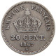 FRANCE 20 CENTIMES 1867 A Napoleon III. (1852-1870) #s035 0403 - 20 Centimes