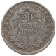 FRANCE 20 CENTIMES 1860 A Napoleon III. (1852-1870) #t162 0305 - 20 Centimes