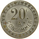 FRANCE 20 CENTIMES  CONSOMMER TOKEN #a094 0409 - Sonstige & Ohne Zuordnung