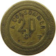 FRANCE 20 CENTIMES  CONSOMMER #t130 0281 - Altri & Non Classificati