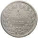 FRANCE 5 FRANCS 1838 A LOUIS PHILIPPE I. (1830-1848) #a001 0107 - 5 Francs