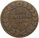 FRANCE 5 CENTIMES L'AN 9 BB  #t145 0381 - 5 Centimes