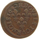 FRANCE DOUBLE TOURNOIS 1642 H LOUIS XIII. (1610–1643) #c034 0197 - 1610-1643 Louis XIII The Just