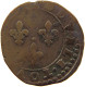 FRANCE DOUBLE TOURNOIS  Henri III. (1574-1589) OFF-CENTER #s012 0295 - 1574-1589 Henry III