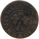 FRANCE DOMBES DENIER TOURNOIS 1651 A Gaston D'Orléans #c084 0503 - Dombes