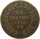 FRANCE DECIME 1815 BB LOUIS XVIII. (1814, 1815-1824) #a002 0259 - Other & Unclassified