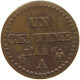 FRANCE CENTIME AN 6 A  #c011 0309 - 1 Centime