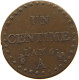 FRANCE CENTIME AN 6 A  #c057 0243 - 1 Centime