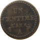 FRANCE CENTIME AN 6 A  #a094 0197 - 1 Centime