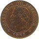 FRANCE CENTIME 1862 BB Napoleon III. (1852-1870) #t005 0379 - 1 Centime