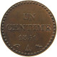 FRANCE CENTIME 1851 A  #t058 0149 - 1 Centime