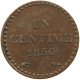 FRANCE CENTIME 1850 A  #t016 0113 - 1 Centime