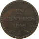 FRANCE CENTIME 1848 A  #c011 0311 - 1 Centime