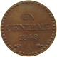 FRANCE CENTIME 1848 A  #t161 0415 - 1 Centime