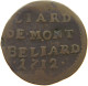 FRANCE LIARD 1712 MONTBELIARD LEOPOLD EBERARD #t124 0125 - Montbeliard