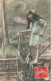 FÊTES ET VOEUX - 1er Avril - Petite Fille à La Pêche - Colorisé - Carte Postale Ancienne - 1er Avril - Poisson D'avril