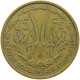 FRENCH WEST AFRICA 25 FRANCS 1956  #c067 0267 - French West Africa